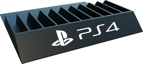 Playstation 4 Spellen Houder - Playstation Accessoires - Spellen houder voor Playstation - Zwart - 3DF