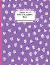 Graph Ruled Paper Notebook 5X5: Purple Pink Grid Notebook Paper 5 Squares Per Inch Index and Numbered Page Interior: Science Math