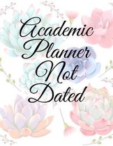 Academic Planner Not Dated