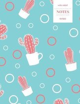 Wide Ruled Notes 110 Pages: Cactus Notebook for Kids, Teens and Students - Succulent Llama Pattern