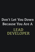 Don't let you down because you are a Lead developer: Writing careers journals and notebook. A way towards enhancement