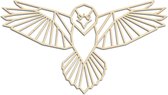 Decoratief Beeld - Geometrische Roofvogel Dieren - Hout - Hout-kado - 55 X 30 Cm