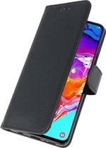 Hoesje Geschikt voor Samsung Galaxy A10 - Book Case Telefoonhoesje - Kaarthouder Portemonnee Hoesje - Wallet Cases - Zwart