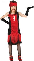 FIESTAS GUIRCA, S.L. - Rood jaren 20 cabaret kostuum voor meisjes - 140/146 (10-12 jaar)