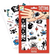 Djeco - Huidvriendelijke tattoos Pirates / Piraten - dermatologisch getest