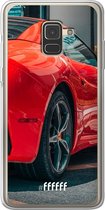 Samsung Galaxy A8 (2018) Hoesje Transparant TPU Case - Ferrari #ffffff