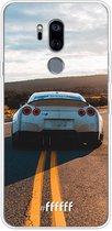 LG G7 ThinQ Hoesje Transparant TPU Case - Silver Sports Car #ffffff