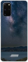 Samsung Galaxy S20+ Hoesje Transparant TPU Case - Landscape Milky Way #ffffff