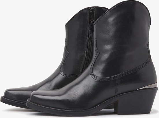 VIA VAI Vrouwen Leren Enkellaarsjes 5509068 led 40 - Schoenen.nl
