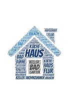 Haus: A5 Notizblock mit 120 Seiten freien Seiten - Haus Wortwolke