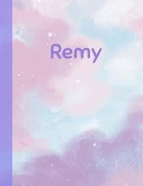 Remy: Personalized Composition Notebook - College Ruled (Lined) Exercise Book for School Notes, Assignments, Homework, Essay