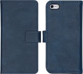 iPhone SE 2016 Hoesje Met Pasjeshouder - iPhone 5 Hoesje - iPhone 5s Hoesje - iMoshion Luxe Booktype - Donkerblauw