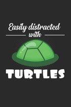 Distracted with turtles: 6x9 Turtle - grid - squared paper - notebook - notes