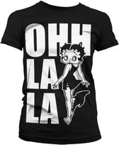 Betty Boop Dames Tshirt -M- Ohh La La Zwart