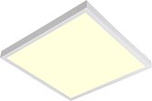 LED Paneel - Aigi Clena - 60x60 Warm Wit 3000K - 40W Opbouw Vierkant - Mat Wit - Flikkervrij - BES LED