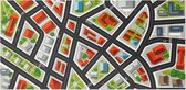 Lego City Vinex buitenwijk - Speelkleed op PVC - 176 x 86 cm (tafelgrootte)