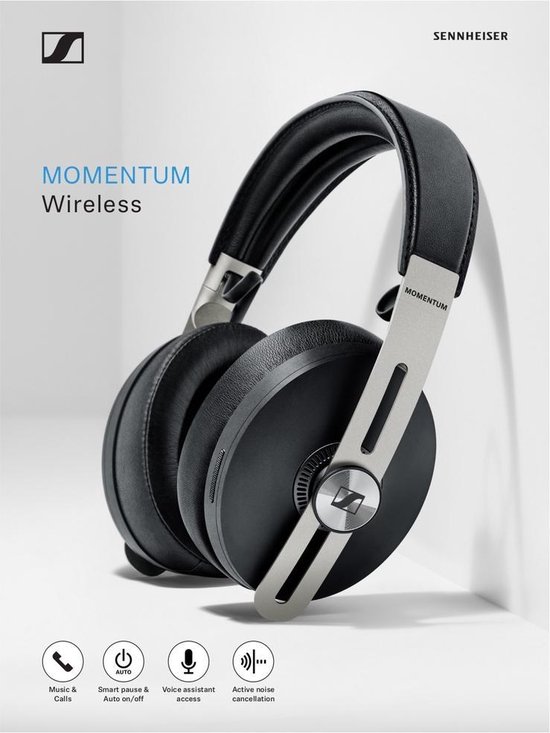Sennheiser MOMENTUM 3.0 Wireless - Over-ear koptelefoon – Zwart | bol.com