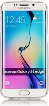 Samsung Galaxy S6 Edge / G925 Glossy bloesem patroon TPU back cover Hoesje