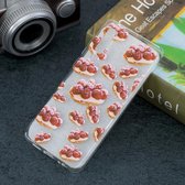 Strawberry Pie Pattern Transparante TPU beschermhoes voor Huawei P30