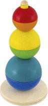 Selecta - ballen stapeltoren, hout - 16 Cm Hout 7-delig