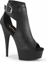 Pleaser Plateau Laarzen -38 Shoes- DELIGHT-600-10 US 8 Zwart