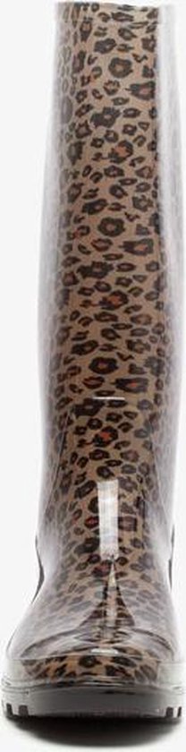 Mountain Peak dames regenlaarzen met luipaardprint Bruin Maat 42 Mountain Peak dames regenlaarzen met luipaardprint Bruin Maat 42