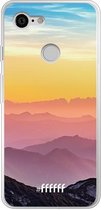 Google Pixel 3 Hoesje Transparant TPU Case - Golden Hour #ffffff