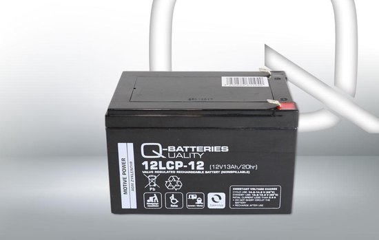 Q-Batteries 12LCP-12 LCP 12V 13Ah AGM