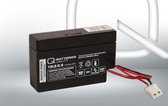 Q-Batteries 12LS-0.8 12V 0.8 Ah AGM Lood Non Spillable Accu Met AMP Stekker 4250889636715