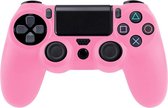Flexible siliconen beschermings cover voor Sony PS4 Game Controller (roze)