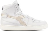 Diadora  Vrouwen Leren Hoge sneakers / Damesschoenen Mi basket used z - Goud - Maat 36