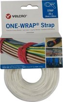 Velcro® ONE-WRAP® klittenband kabelbinder 20mm x 150mm Wit