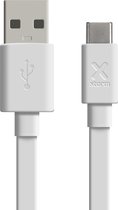 Xtorm / Flat USB naar USB-C Kabel - 1 meter - Wit