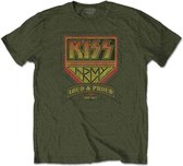 Kiss - Loud & Proud Heren T-shirt - 2XL - Groen