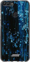 Huawei P Smart (2018) Hoesje Transparant TPU Case - Bubbling Blues #ffffff