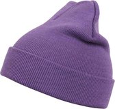 MSTRDS - Beanie Basic Flap purple one size Beanie Muts - Paars
