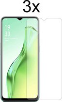 Oppo A12 Screenprotector - Beschermglas Oppo A12 Screen Protector Glas - 3 stuks