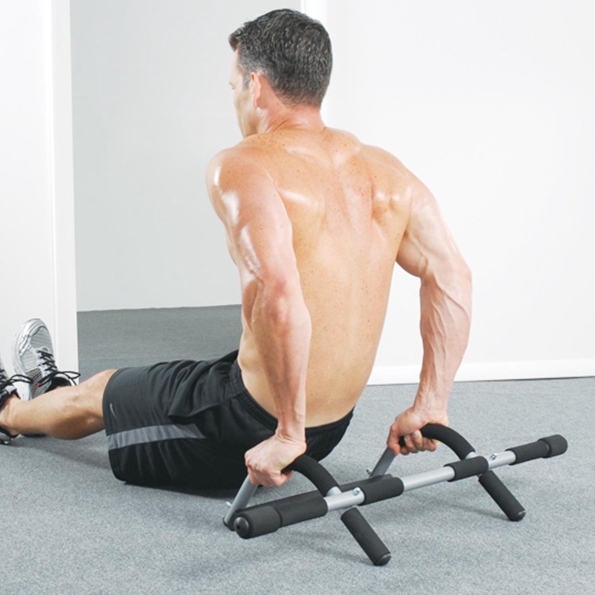 Barre de traction horizontale réglable avec roulem... - Grandado