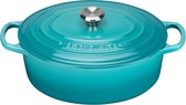 Le Creuset Braadpan Signature - Ovaal - Caribbean Blue - ø 31 cm / 6.3 liter