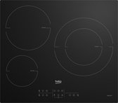 Table de cuisson > 60 cm, 3 Inductions, Smart Access, 7200 W, Noir