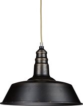 relaxdays Pendellamp metaal + messing uiterlijk- Industriële lamp - Plafondlamp - Hanglamp