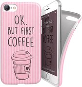 i-Paint soft case Coffee mug - roze - geschikt voor Apple iPhone - 7/8 - SE 2020/2022