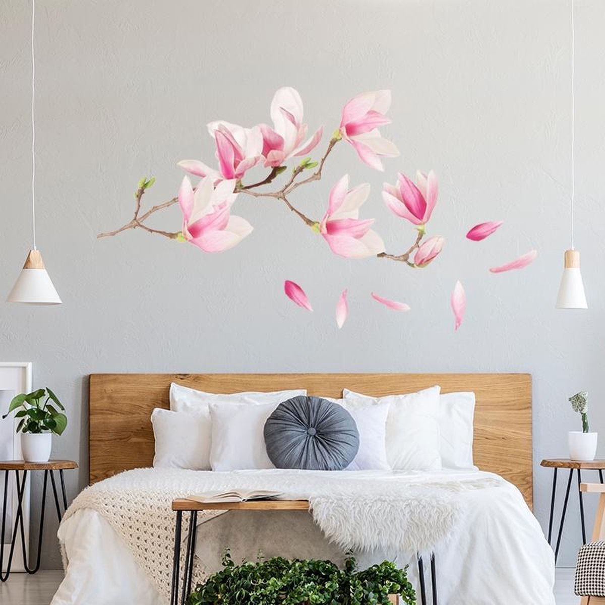 droefheid factor Zenuwinzinking Muursticker magnoliaMuursticker magnolia boom | wanddecoratie bloemen  slaapkamer... | bol.com
