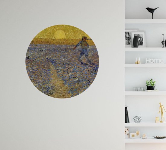 Le semeur, Vincent van Gogh - Photo sur cercle de papier peint - ⌀ 40 cm