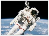 Bruce McCandless first spacewalk (ruimtevaart) - Foto op Akoestisch paneel - 160 x 120 cm