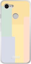 Google Pixel 3 Hoesje Transparant TPU Case - Springtime Palette #ffffff