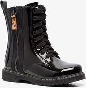 Blue Box meisjes lak veterboots - Zwart - Maat 39