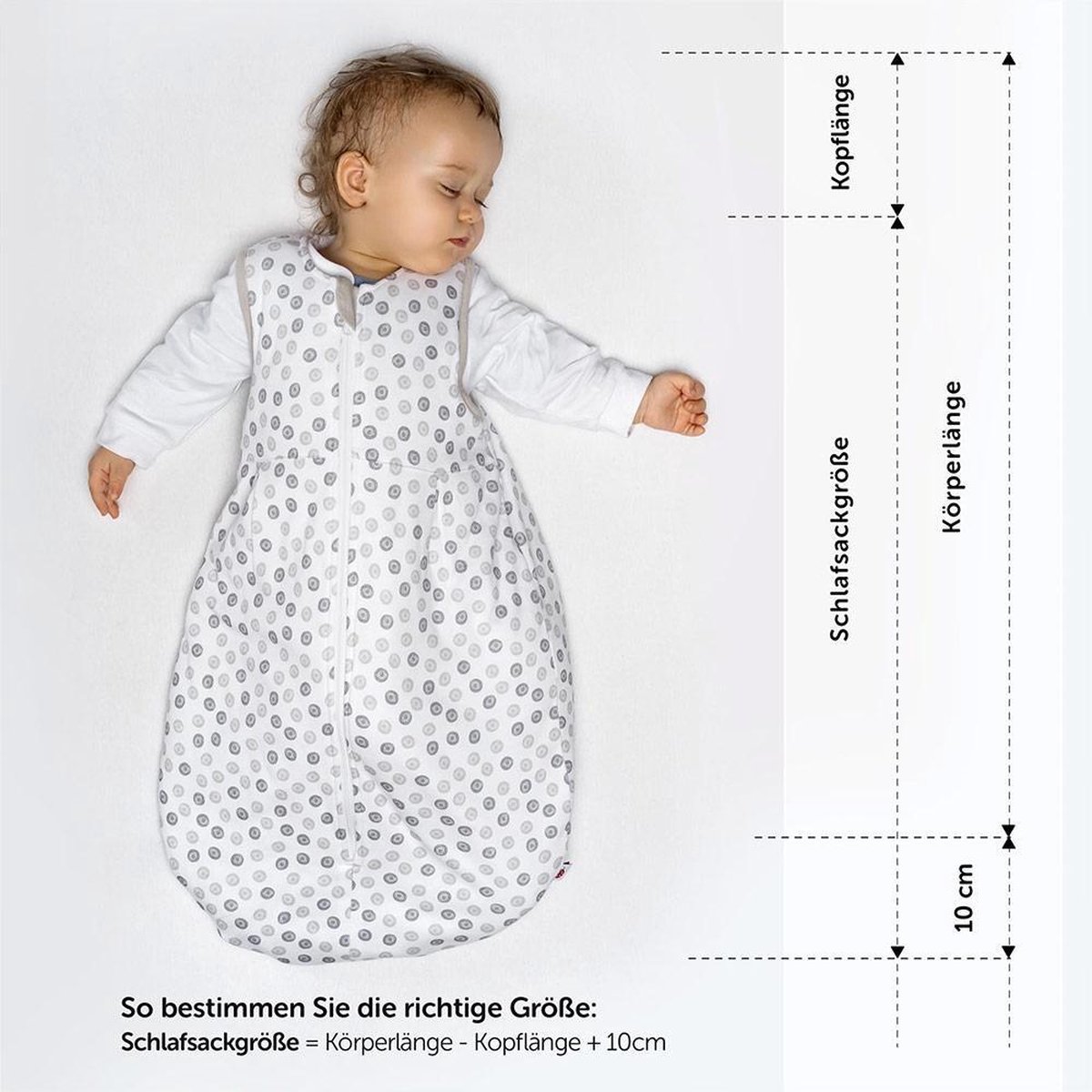 Slaapzak met voeten, voor het hele jaar door, babyslaapzak, winter, 2,5 TOG, puur... | bol