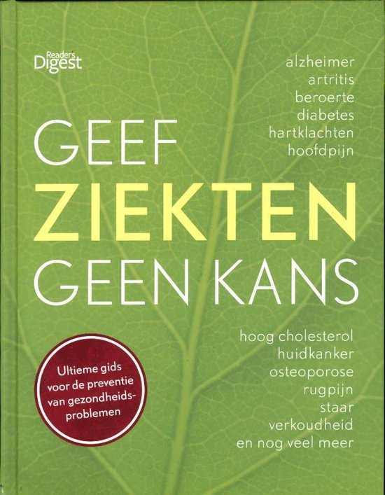 Cover van het boek 'Geef ziekten geen kans'