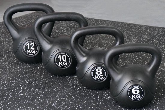 ForzaFit Kettlebell 10 kg voor binnen en buiten Zwart